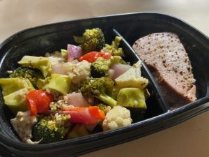 Sheet Pan Ahi Tuna with Vegetables