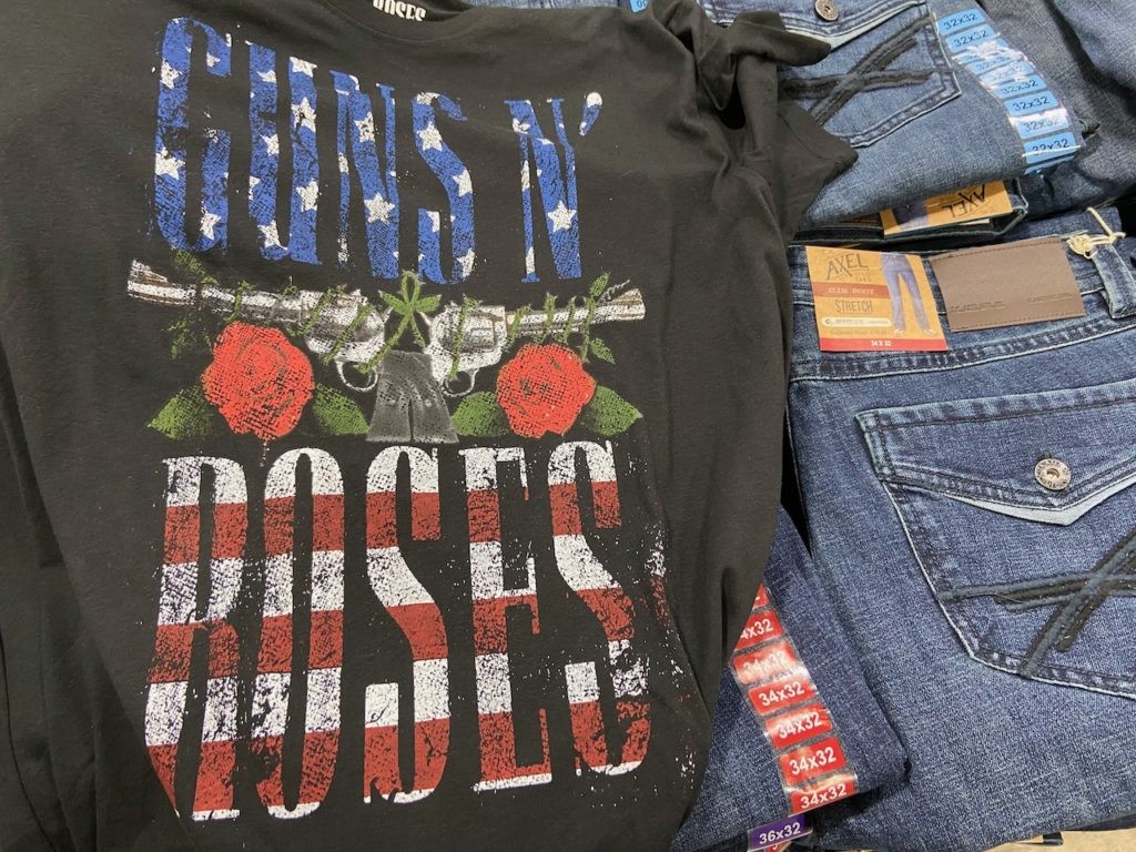 Guns 'N Roses t-shirts and Axel jeans