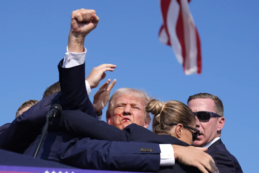 President Trump survives an assassination attempt at his Butler, Pennsylvania rally.